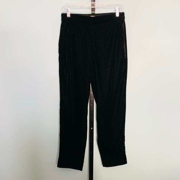 J. Crew Mercantile Black Pull On Drapey Velvet Pant Size 4 - Picture 2 of 8